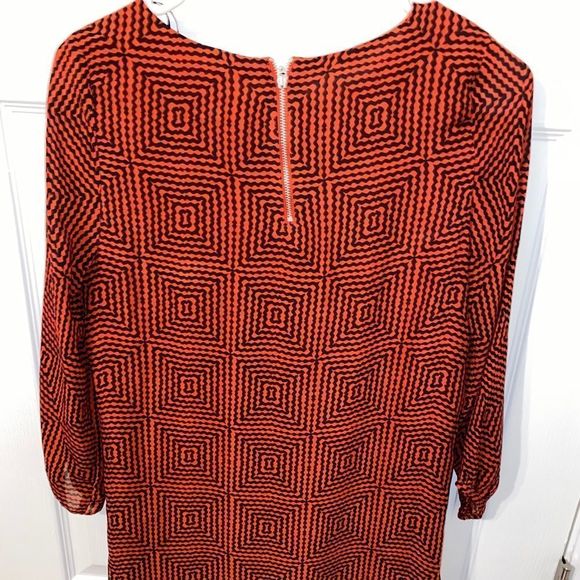 Geo Print 3/4 Sleeved Dress/Tunic - Picture 3 of 10